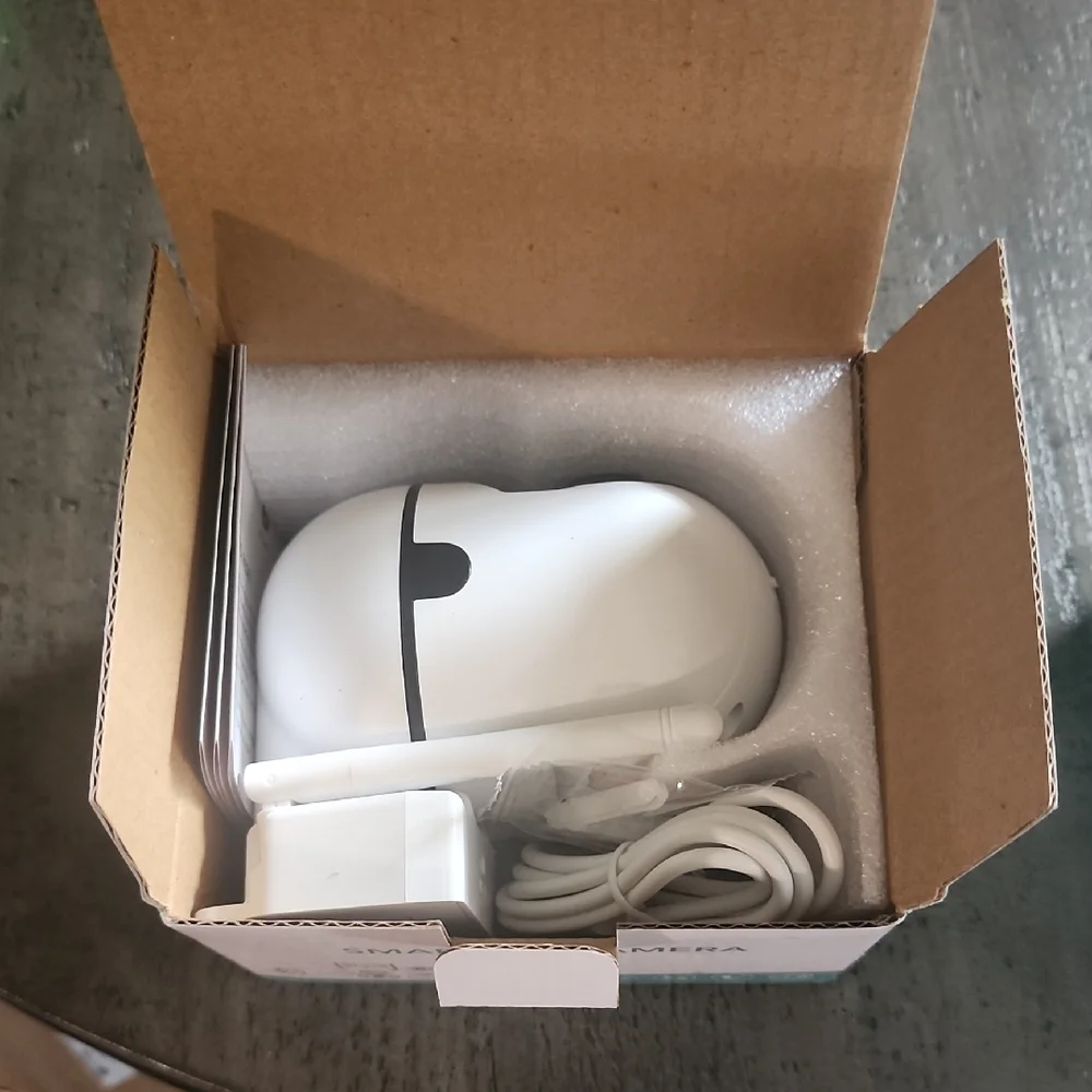 Smart White Security Camera
